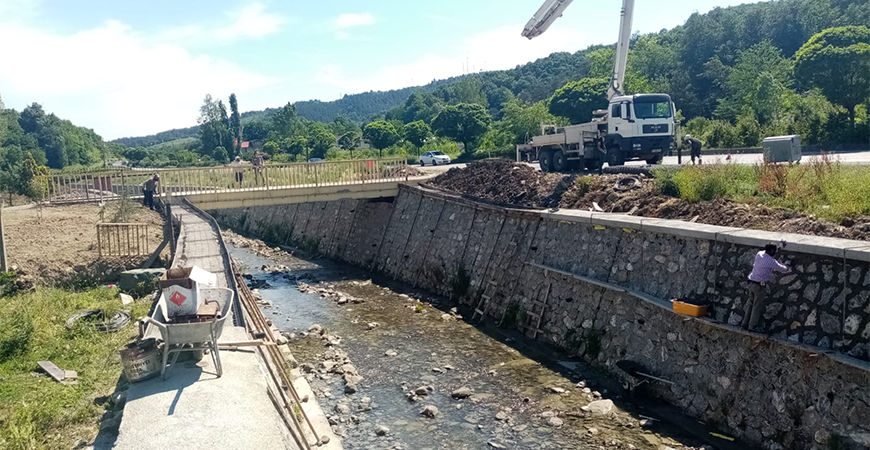 Bartın-Merkez Uzunöz Köyü Karaçay Taşkın Koruma İnşaatı